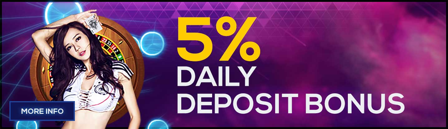 5% Deposit Bonus Everyday